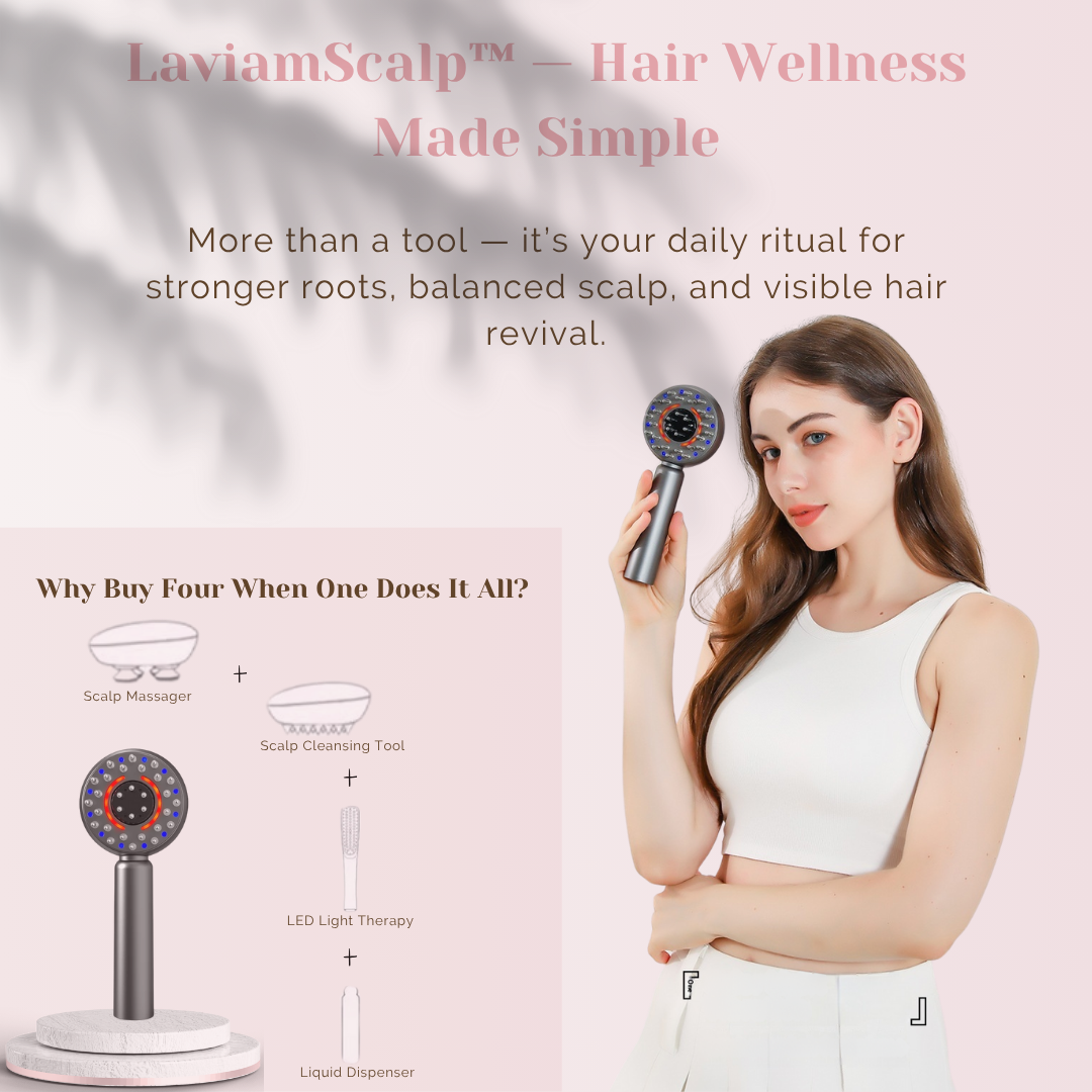 LaviamScalp™: 4-in-1 LED Hair & Scalp Massager