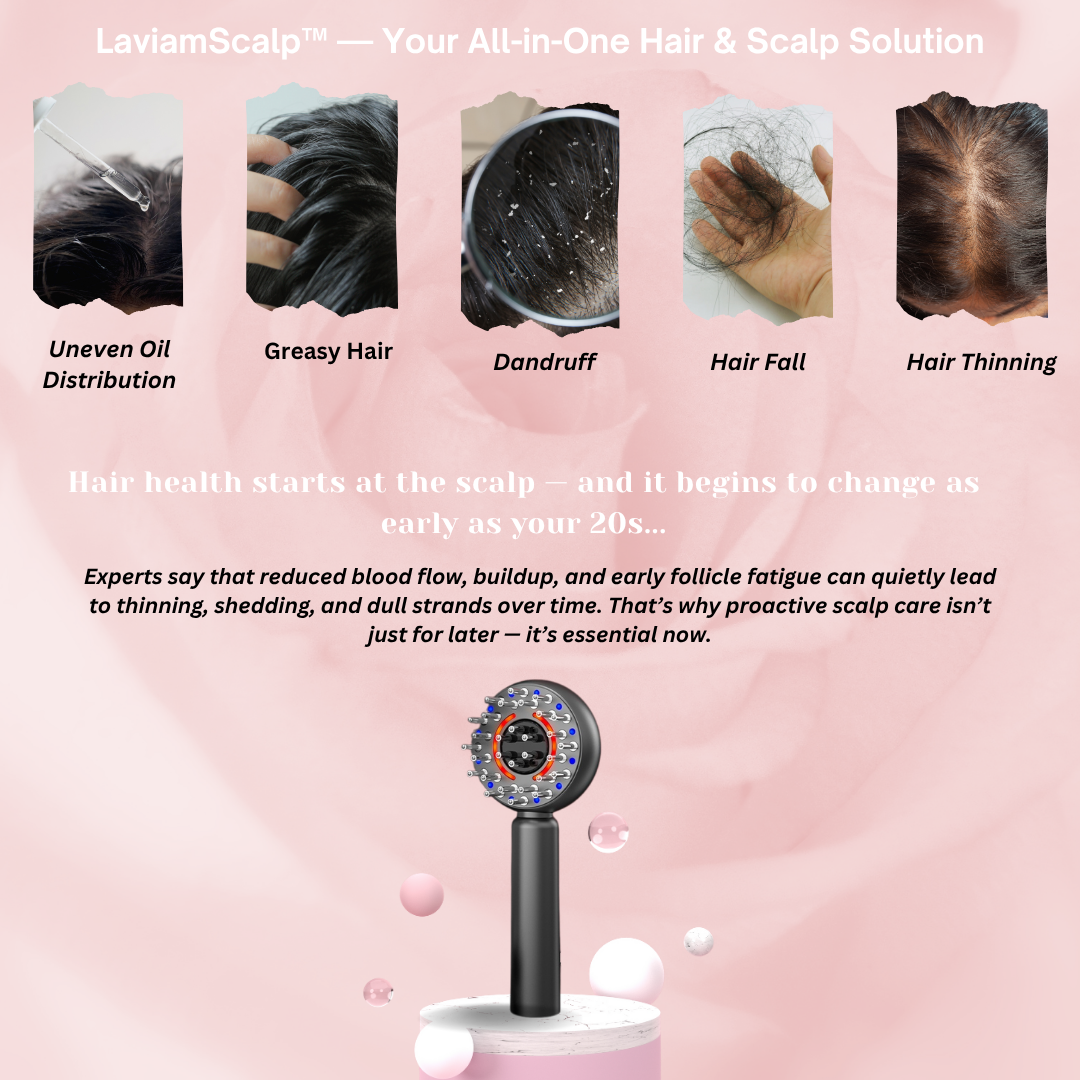 LaviamScalp™: 4-in-1 LED Hair & Scalp Massager