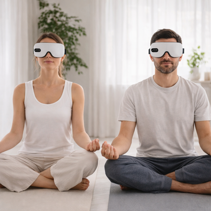 4D Electric Smart Eye Massager Bluetooth Vibration Heated Massage for Tired Eyes Dark Circles Remove Eye Care