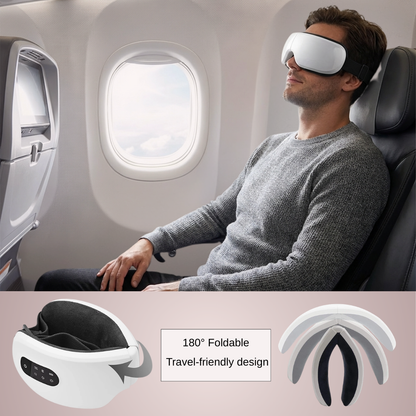 4D Electric Smart Eye Massager Bluetooth Vibration Heated Massage for Tired Eyes Dark Circles Remove Eye Care