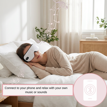 4D Electric Smart Eye Massager Bluetooth Vibration Heated Massage for Tired Eyes Dark Circles Remove Eye Care