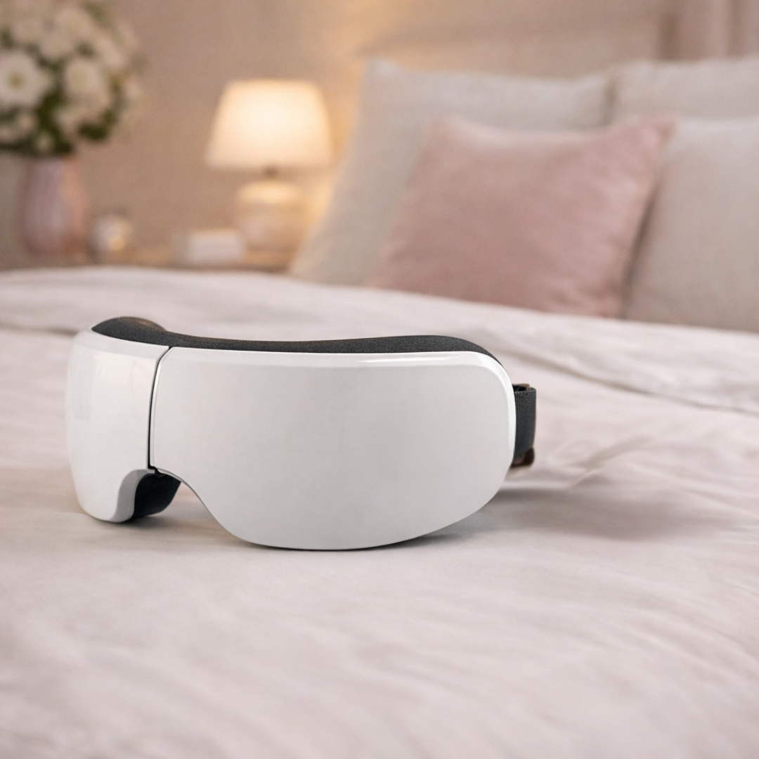 4D Electric Smart Eye Massager Bluetooth Vibration Heated Massage for Tired Eyes Dark Circles Remove Eye Care